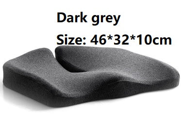 Pressure Relief Seat Cushion And Back Relief Lumbar Pillow Breathable Ass Cushion Non-Slip Wear-Resistant Office Chair Pads Dark Grey2 1PCS 0 null