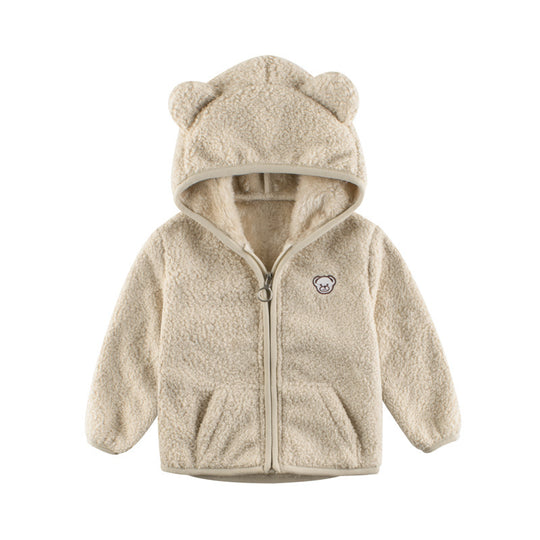 Korean Children's Coat Plus Cashmere Sweater Baby Clothes 0 null