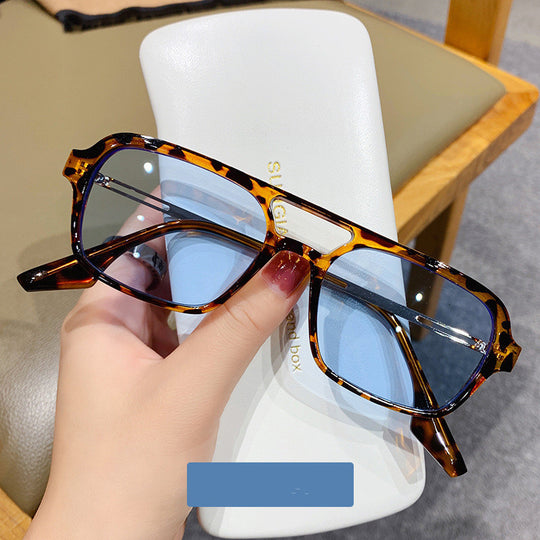 Personality Hollow Trend Men And Women Sunglasses Sunglasses Box blue 0 null