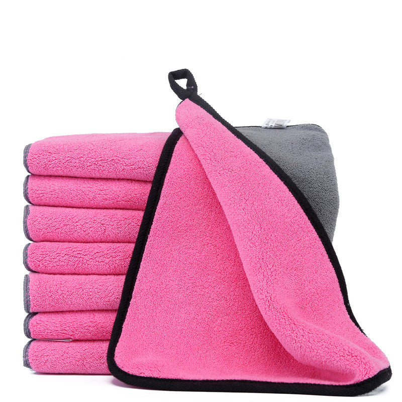 Pet Absorbent Towel Multi-size High Quality Pet Bath Towel Pink pet supplies Zimivas