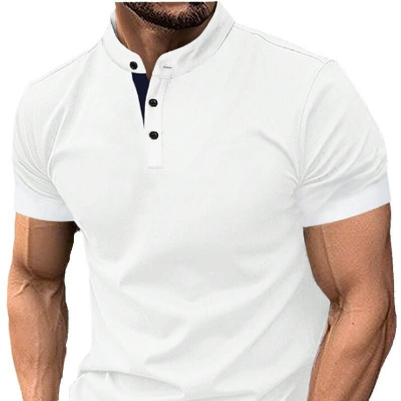 Summer New AliExpress Amazon Polo Shirt Zipper Pocket Men's Sports Polo Shirt Factory Wholesale 0 null