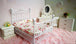 Simulation Bedroom Furniture Model Wrought Iron Double Bed White 0 null