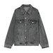 Fashion Casual Men's Retro Denim Jacket Black Men Clothing Zimivas