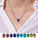 Mood Necklace Color Change Emotion Feeling Temperature Control Water Drop Tears Pendant Stainless Steel Chain Necklaces jewelry Zimivas