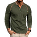 Fashion Colorblock Casual Amazon Men's Top Army Green 0 null