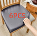 Waterproof Dustproof Chair Cover Faux Leather Leather Cover Universal Dark Gray Length And Width 35to50cm 6PCS 0 null