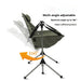 Rocking Chair Outdoor Aluminum Alloy Folding Chair Portable 0 null