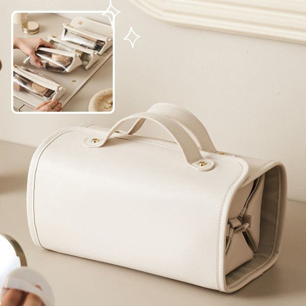 New Folding Cosmetic Bag Large Capacity Portable Handbag Waterproof Travel Storage Washing Bag For Women Bags Zimivas