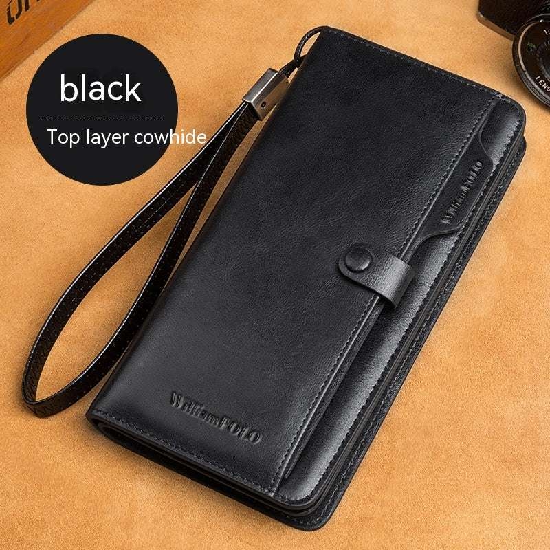 Men's Long Wallet Genuine Leather Wallet 0 Zimivas