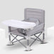 Baby Dining Chair Multifunctional Foldable And Portable Outdoor Beach Seat Baby Furniture Supplies Light Grey 0 null