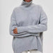 Women's Long-sleeved Pullover Solid Color Sweater 0 null