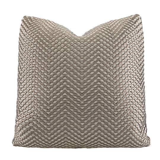 Modern Minimalist Light Luxury Senior Sense Sofa Pillow Taupe Herringbone 45x45CM 0 Zimivas