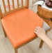 Waterproof Dustproof Chair Cover Faux Leather Leather Cover Universal Orange Length And Width 35to50cm 5PCS 0 null