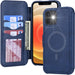 Magnetic Phone Case Flip Card Phone Holster Blue 0 null