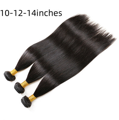 Brazilian real hair wig 10and12and14 three piece set Hair accessories Zimivas