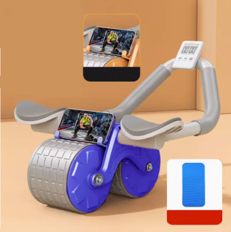 Beginner's Automatic Rebound Belly Wheel Fitness Equipment Flagship Blue Health & Fitness Zimivas