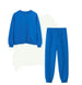 Women's Two-piece Long-sleeved Trousers Sweater Blue B Women Clothing Zimivas