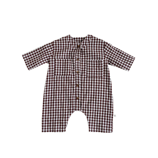 Baby Jumpsuit Spring Autumn Baby Boy Newborn Long Sleeve Baby Girl Clothes Toddler Plaid CardiganClothing 0 null