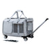 Large Pet Trolley Bag Cat Light Gray Hidden Windproof Average Size 0 null