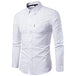 Men S Shirts Korean Men Slim Long Sleeve Dress Shirt White 0 null