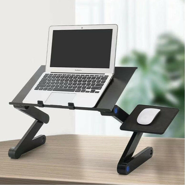 Folding Computer Desk Notebook Computer Stable With Double Fan Bathroom Storage Zimivas