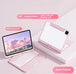 360 Swivel Keyboard Clear Case For IPad Smart Trackpad Bluetooth-compatible Keyboard Case Cover With Pen Slot Pink keyboard Zimivas