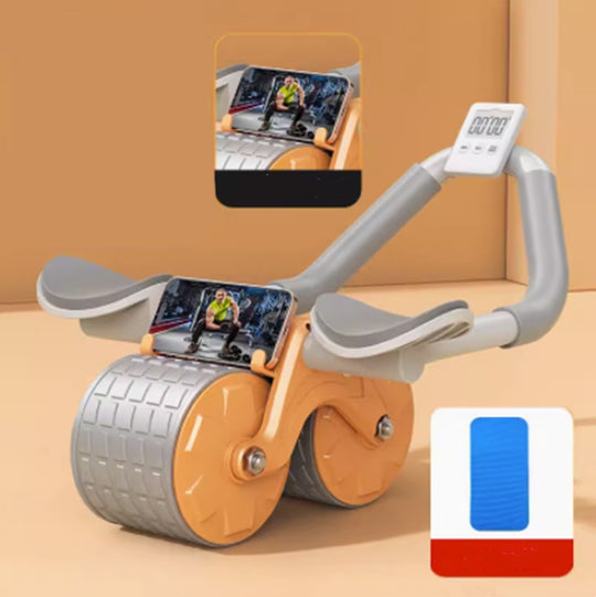 Beginner's Automatic Rebound Belly Wheel Fitness Equipment Flagship Orange Health & Fitness Zimivas