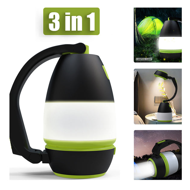 3 In1 Multifunctional Table Lamp Three In One LED Tent Lamp Car Night Light Foldable Emergency Flashlight lighting Zimivas