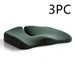 Pressure Relief Seat Cushion And Back Relief Lumbar Pillow Breathable Ass Cushion Non-Slip Wear-Resistant Office Chair Pads Dark Green 3PCS 0 null