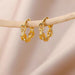 18K Gold Light Luxury All-match Simple Earrings 6 Style Jewelry Zimivas