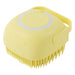 Pet Products Amazon Hot Silicone Dog Bath Brush Yellow 1style 0 null