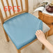 Waterproof Dustproof Chair Cover Faux Leather Leather Cover Universal Light Blue Length And Width 35to50cm 6PCS 0 null