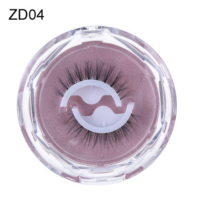 Self-adhesive Reusable Glue-free Eye Lashes With Natural Curl ZD04 0 null